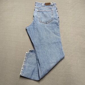 L.L.Bean Jeans Mens 37x29 Blue‎ Classic Fit Straight Leg Cotton Denim 5 Pocket